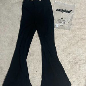 Womens Naomi Black Flared Leggings